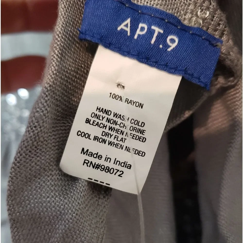 NWT APT 9 Gray Women's Infinity Wrap